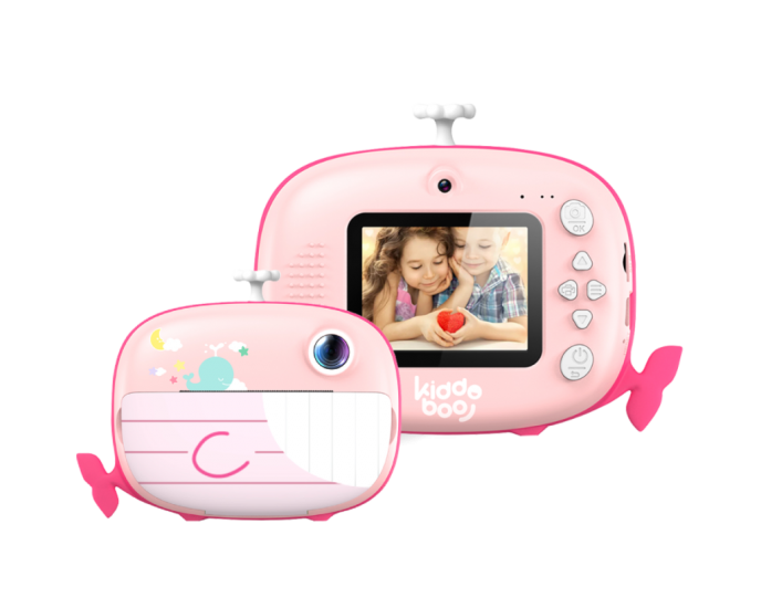 Kiddoboo FotoFun 2 Whale Compact Φωτογραφική Μηχανή Ροζ ΚΑΜΕΡΕΣ