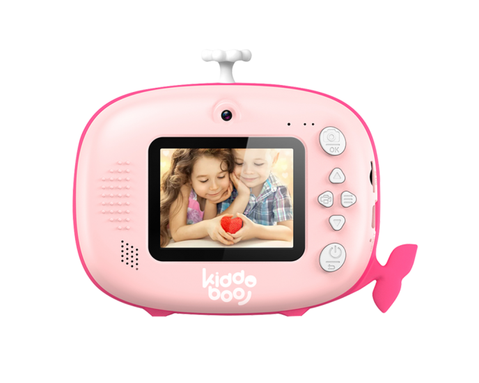 Kiddoboo FotoFun 2 Whale Compact Φωτογραφική Μηχανή Ροζ ΚΑΜΕΡΕΣ