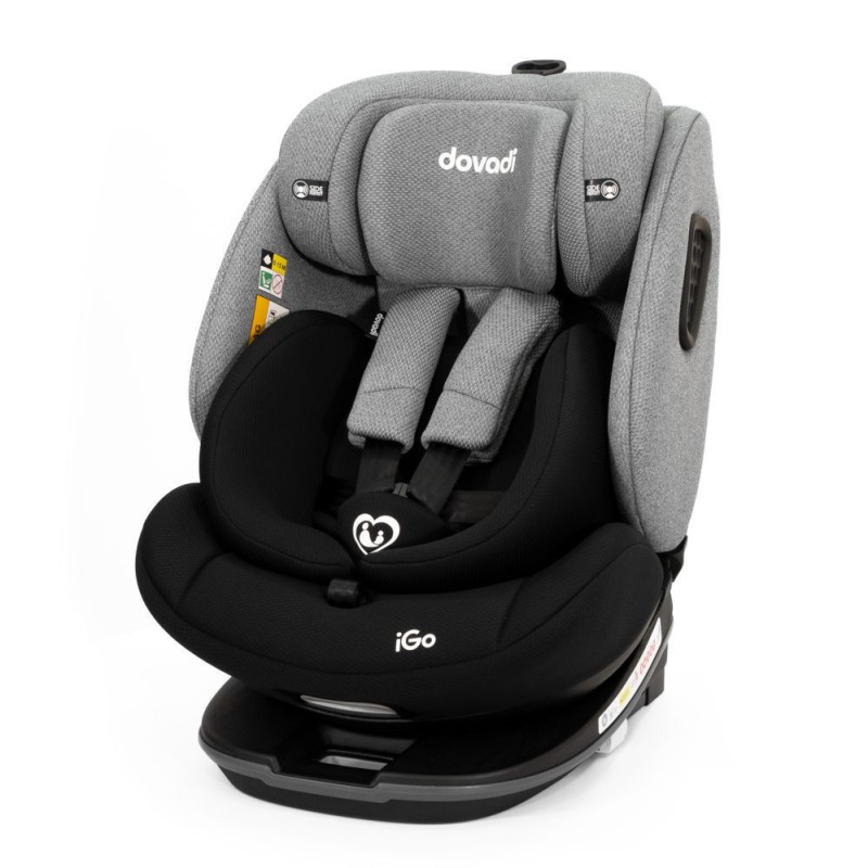 Dovadi Καθισματάκι Αυτοκινήτου iGO i-Size 0-36 kg με Isofix Black-Grey