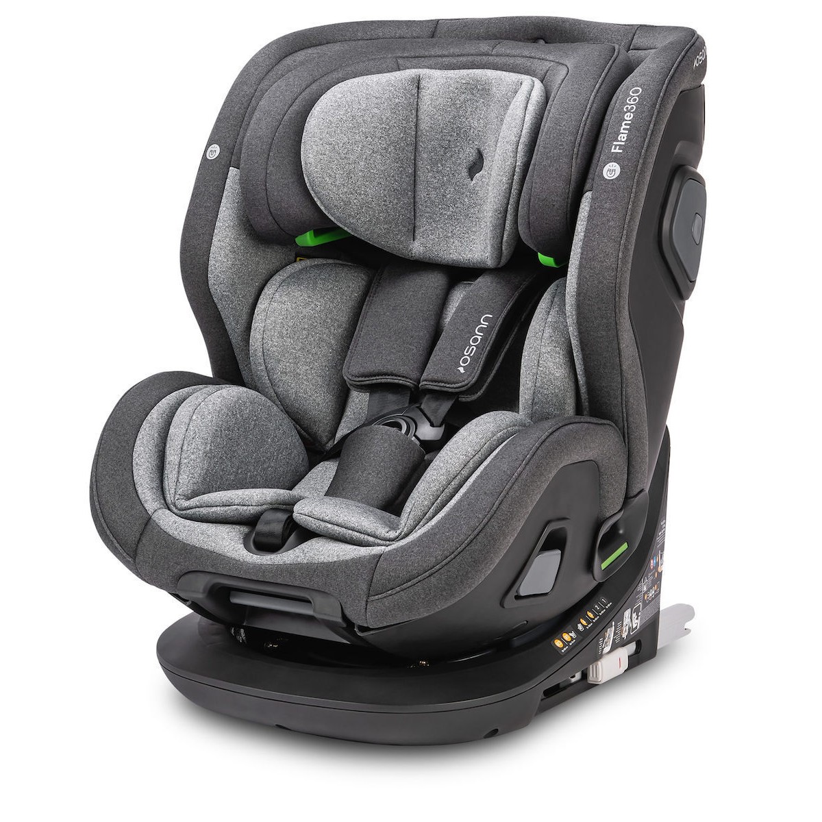 Osann Καθισματάκι Αυτοκινήτου Flame 360 i-Size 0-36 kg με Isofix Universe Grey