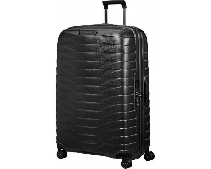 Samsonite Proxis Μεγάλη Βαλίτσα με ύψος 75cm σε Μαύρο χρώμα ΜΕΓΑΛΕΣ