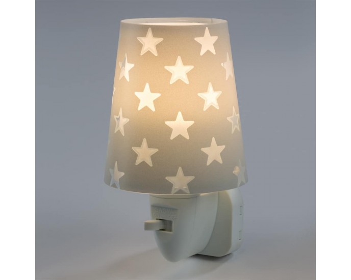 Stars Gray παιδικό φωτιστικό νύκτας πρίζας LED (81215E) ΠΑΙΔΙΚΑ