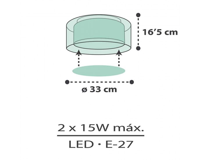 Clouds Green πλαφονιέρα (41416H) ΠΑΙΔΙΚΑ