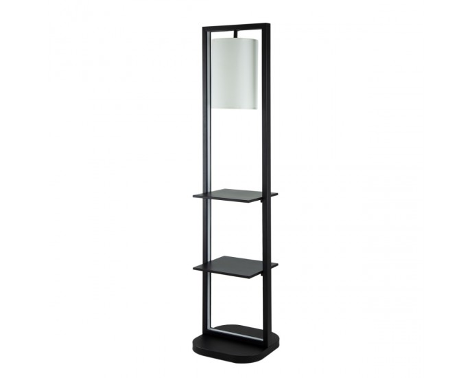 Artekko Shelf Φωτιστικό Επιδαπέδιο Ραφιέρα Μέταλλο Μαύρο (42.5x43.5x188.5)cm ΕΠΙΔΑΠΕΔΙΑ