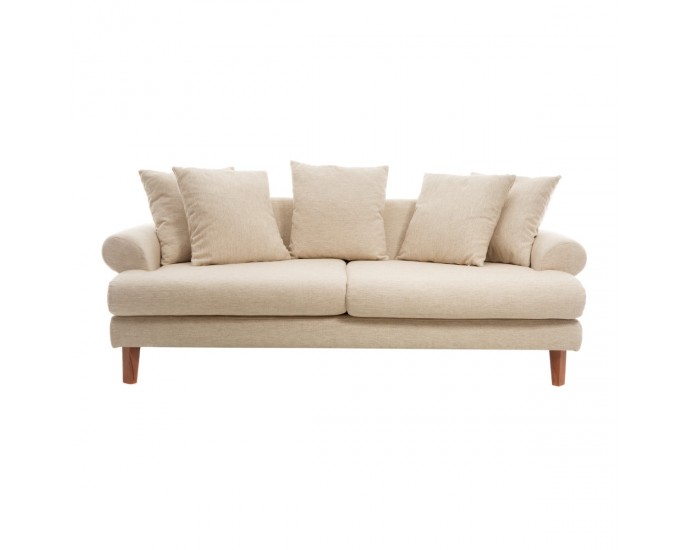 Artekko Uk Sofa Καναπές Τριθέσιος Υφασμάτινος Μπεζ (210x100x75)cm ΚΑΝΑΠΕΔΕΣ