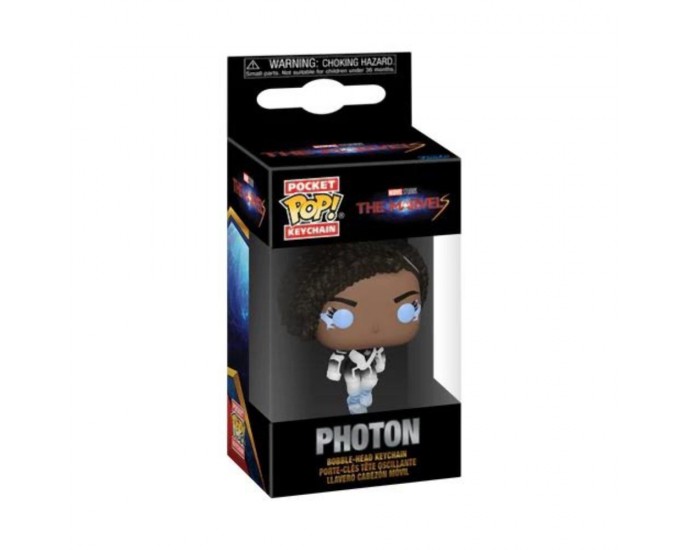 Funko Pocket Pop!: The Marvels - Photon Bobble-Head Vinyl Figure Keychain