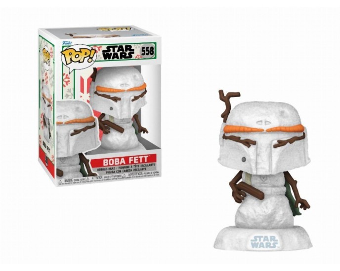 Funko Pop! Disney Star Wars: Holiday - Boba Fett (SNWMN) #558 Bobble-Head Vinyl Figure