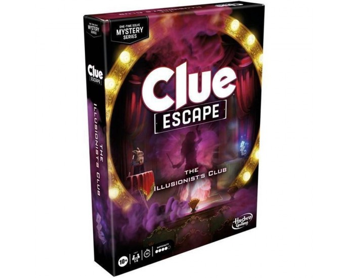 Hasbro Cluedo: Escape - The Illusionists Club Board Game (Greek Language) (F8817) ΕΠΙΤΡΑΠΕΖΙΑ