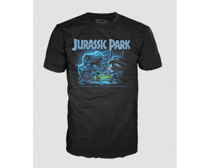 Funko Pop! Tee: Jurassic Park - T-Rex with Jeep (M) 