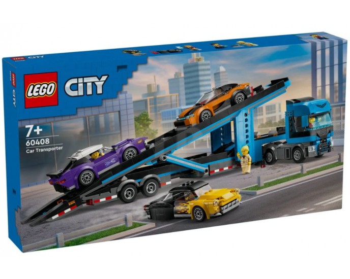 LEGO® City Great Vehicles: Car Transporter Truck with Sports Cars (60408) 