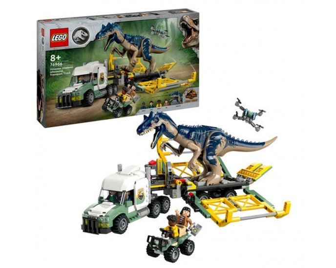 LEGO® Jurassic World: Chaos Theory - Dinosaur Missions Allosaurus Transport Truck (76966) 