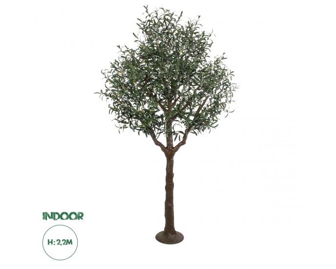 GloboStar® Artificial Garden OLIVE TREE 20425 Τεχνητό Διακοσμητικό Δέντρο Ελιά Υ220cm 