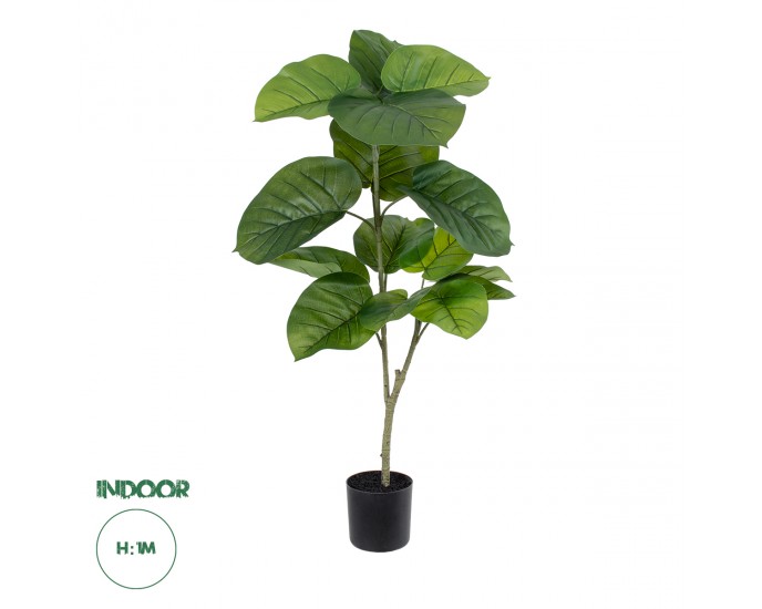 GloboStar® Artificial Garden FICUS RELIGIOSA TREE 20377 Τεχνητό Διακοσμητικό Φυτό Ιερή Συκή Υ100cm 