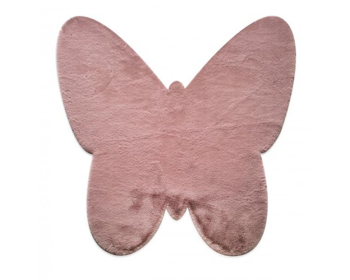 ΧΑΛΙ PUFFY JM7 DARK PINK BUTTERFLY ANTISLIP - 160X160Β  NewPlan