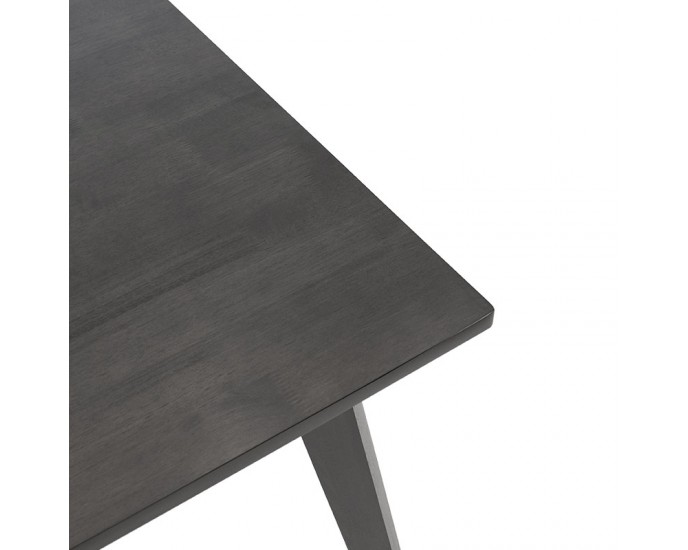 Τραπέζι Benson pakoworld MDF με καπλαμά χρώμα rustic grey 150x90x75εκ