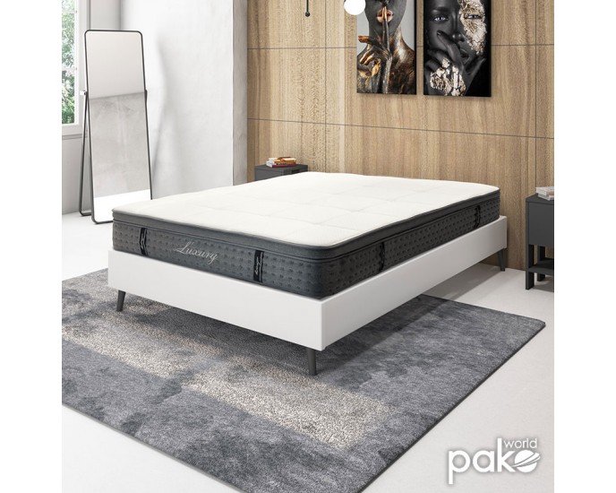 Στρώμα Luxury pakoworld pocket spring+gel memory foam+latex 34-36cm 150x200εκ 