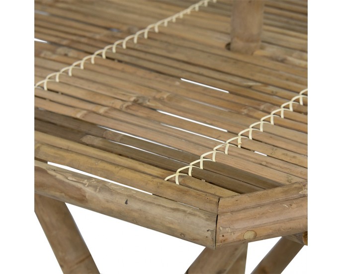 Τραπέζι Nando pakoworld πτυσσόμενο bamboo φυσικό 114x100x75εκ