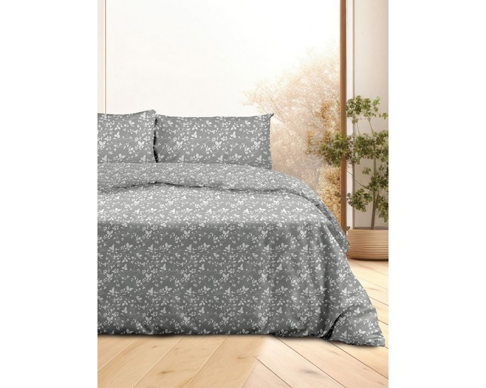 Σετ Σεντόνια Flannel 040 Grey ΣΕΤ ΣΕΝΤΟΝΙΑ