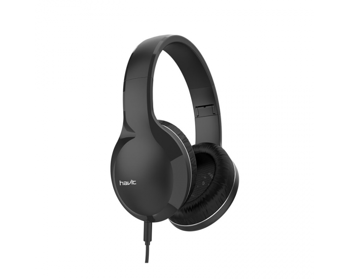 HAVIT HV-H100d Headphones ενσύρματα overhead με μικρόφωνο μαύρο