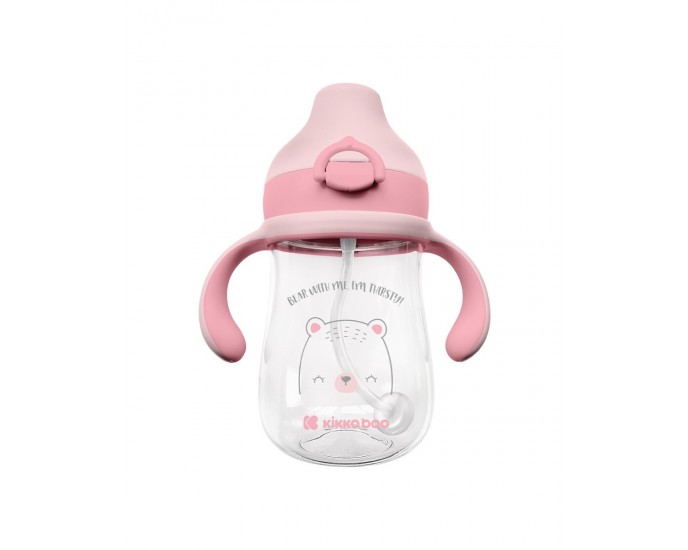 Tritan sippy cup with spout 300ml Bear with me Pink