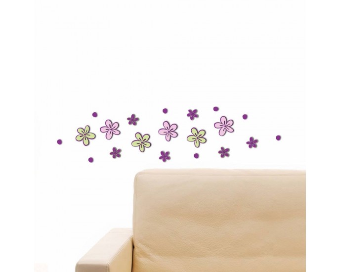 Little Flowers αφρώδη αυτοκόλλητα τοίχου S (59503) ΑΥΤΟΚΟΛΛΗΤΑ ΤΟΙΧΟΥ