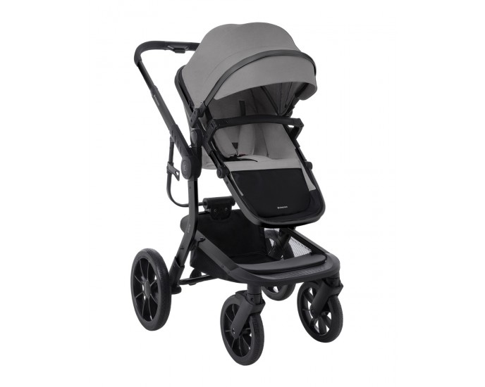 Stroller 3in1 with plastic carrycot Irene Light Grey 2024 ΠΟΛΥΚΑΡΟΤΣΙΑ