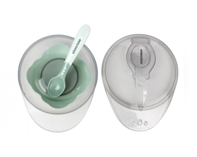 Suction bowl with spoon Mint