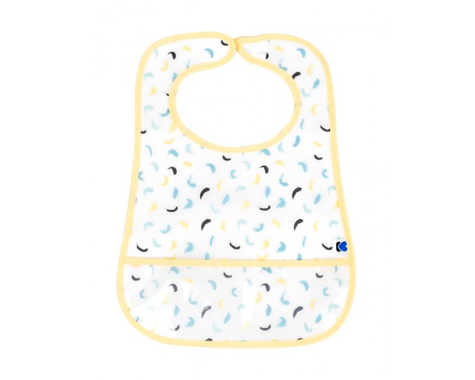 EVA terry bib with crumb catcher 3pcs Arty Blue