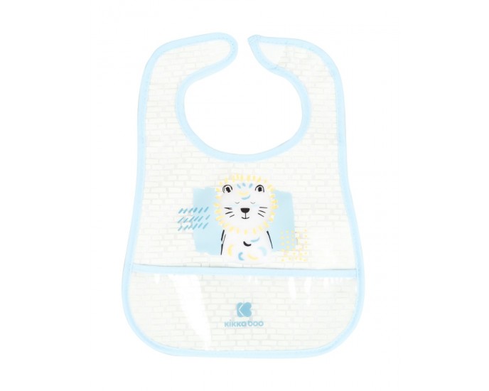 EVA terry bib with crumb catcher 3pcs Arty Blue