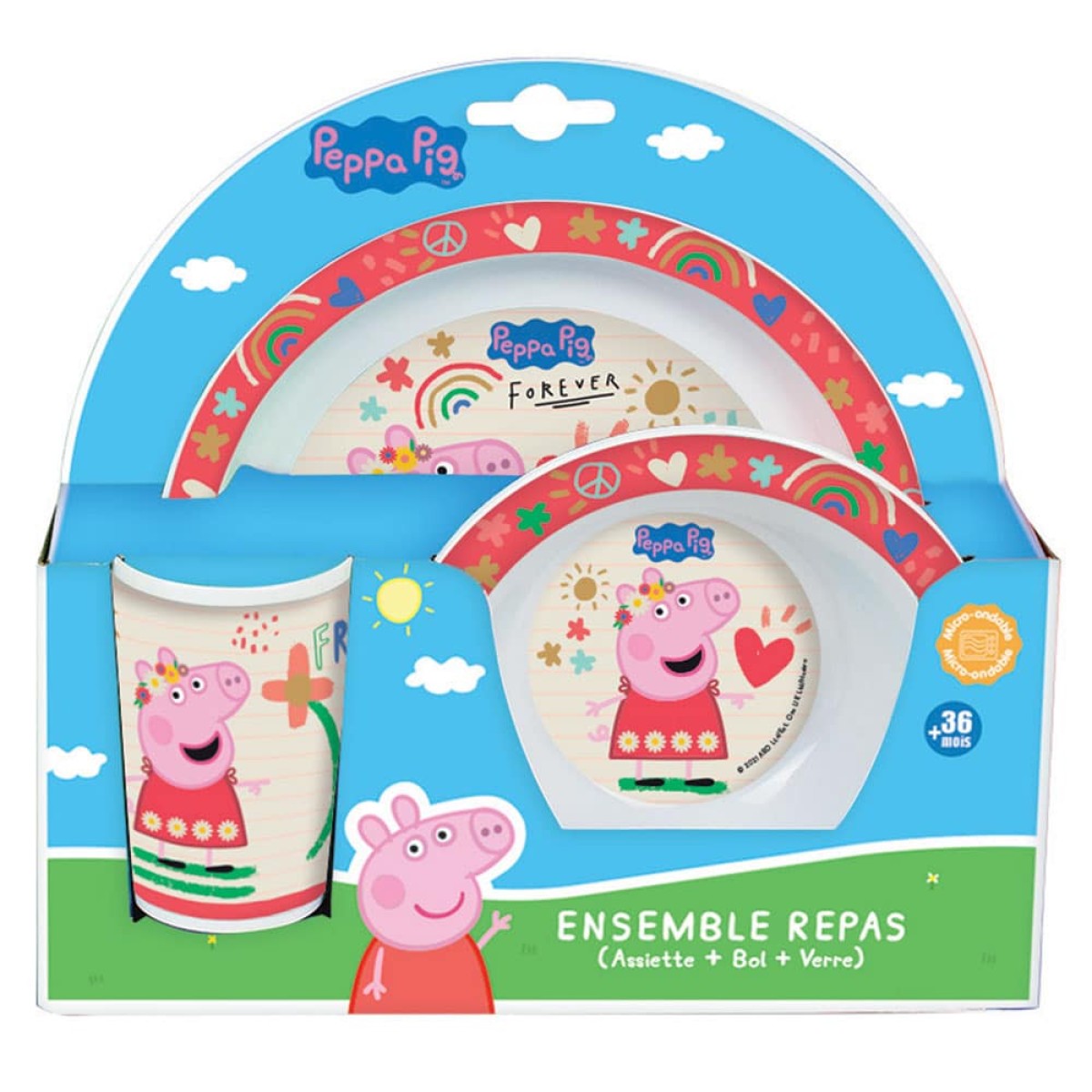 Peppa Pig παιδικό σερβίτσιο φαγητού