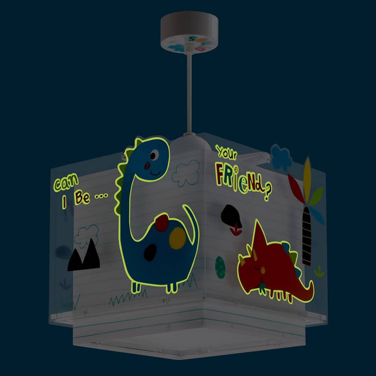 Dinos κρεμαστό παιδικό φωτιστικό οροφής