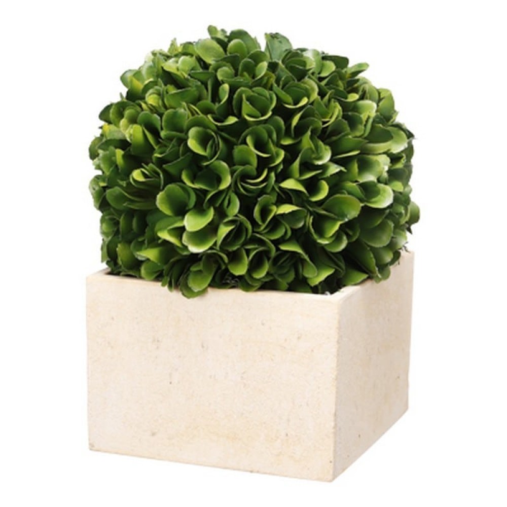 Artekko Boxwood Τεχνητός Πύξος σε Κασπώ Πλαστικό Πράσινο Μπεζ (14x14x18)cm