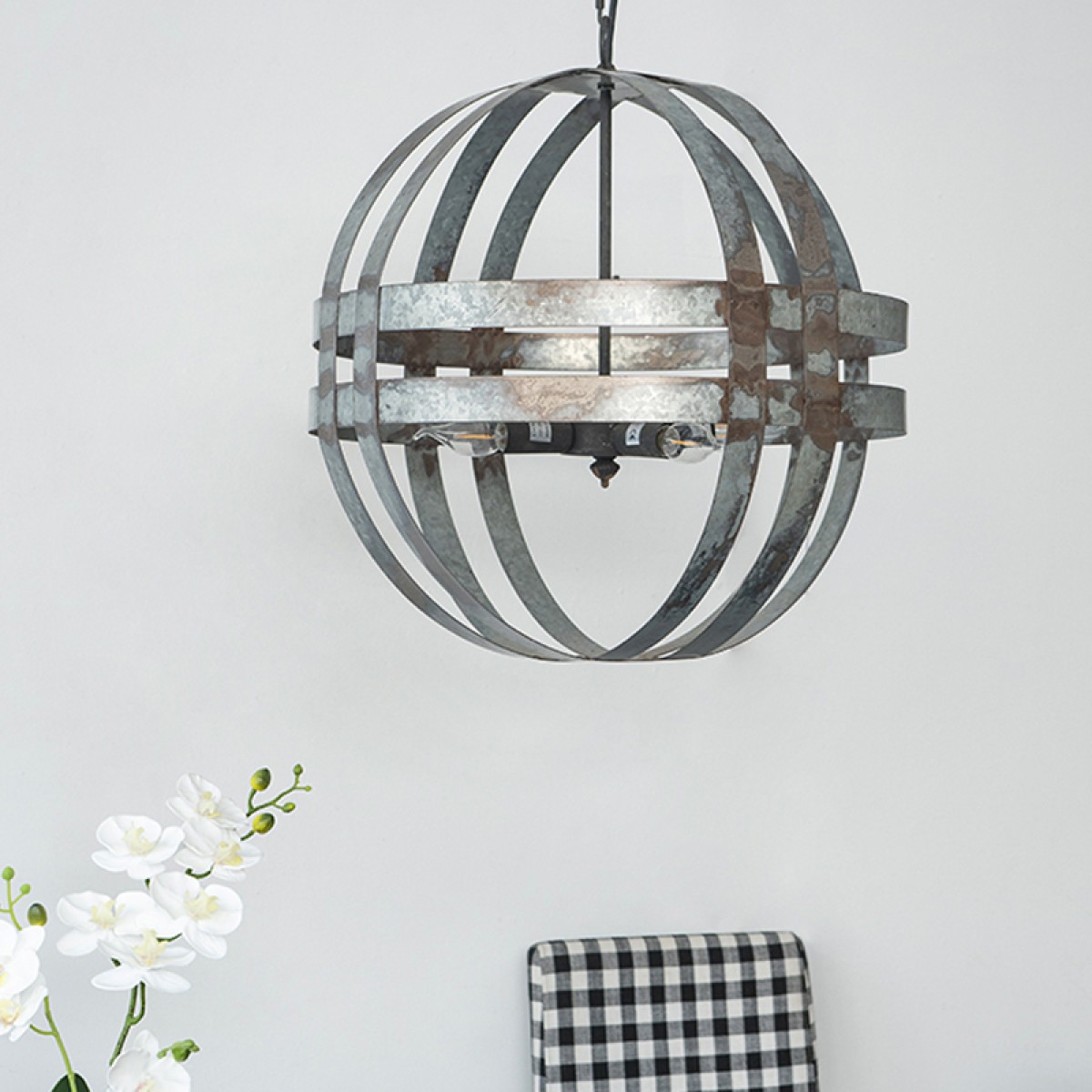 Artekko Kenzo Sphere Metallic Pendant Light (50x54) E27