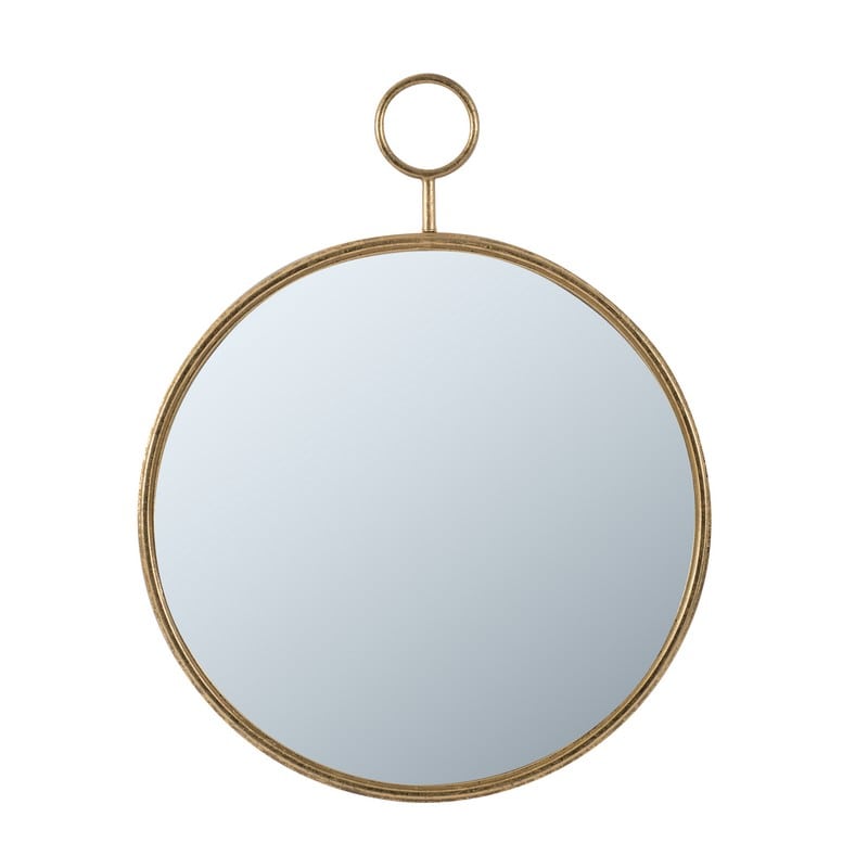 Artekko Mirror Καθρέπτης Τοίχου Μέταλλο Γυαλί Χρυσό (57x4.5x72)cm