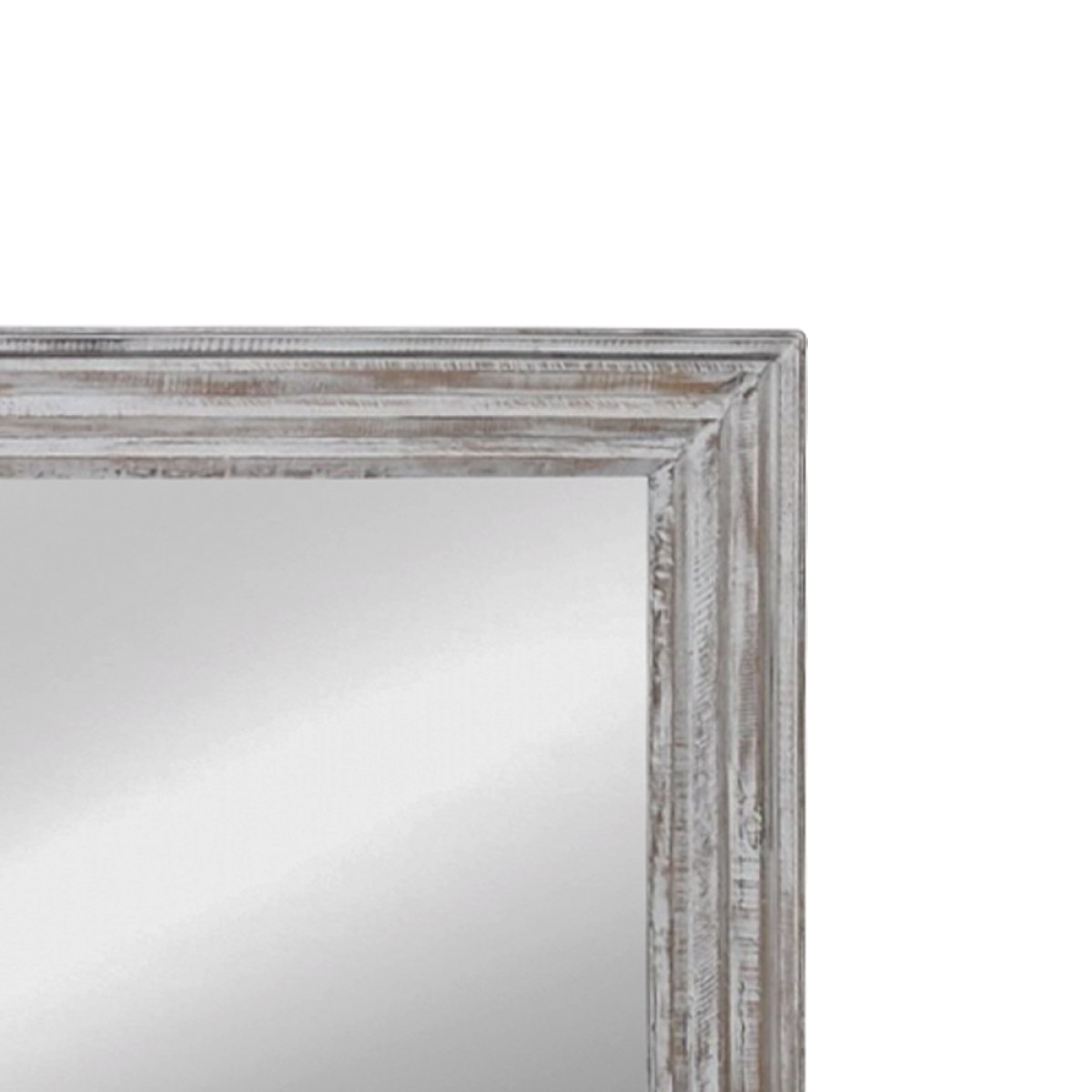 Artekko Mirroki Ξύλινος Λευκός Καθρέπτης Τοίχου (160x70)cm