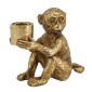 Artekko Animal Monkey Κηροπήγιο Μαϊμού Ρητίνη Χρυσό (15.5x7x12.8)cm