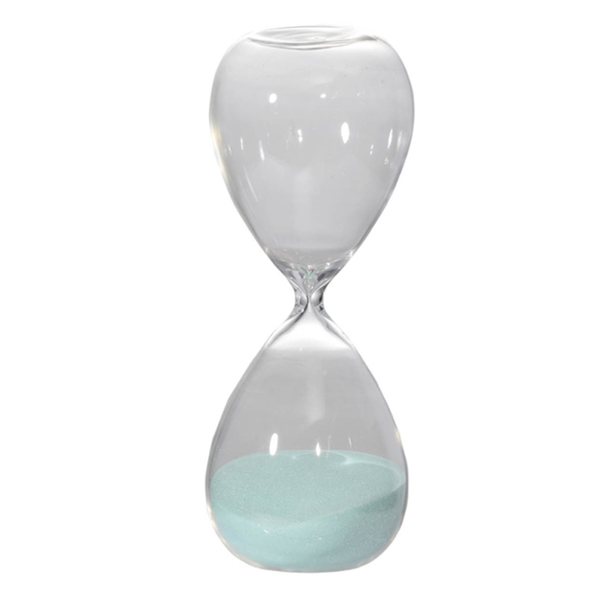 Artekko Hourglass Κλεψύδρα Διακοσμητική Γυαλί Γαλάζιο (9x9x25.5)cm