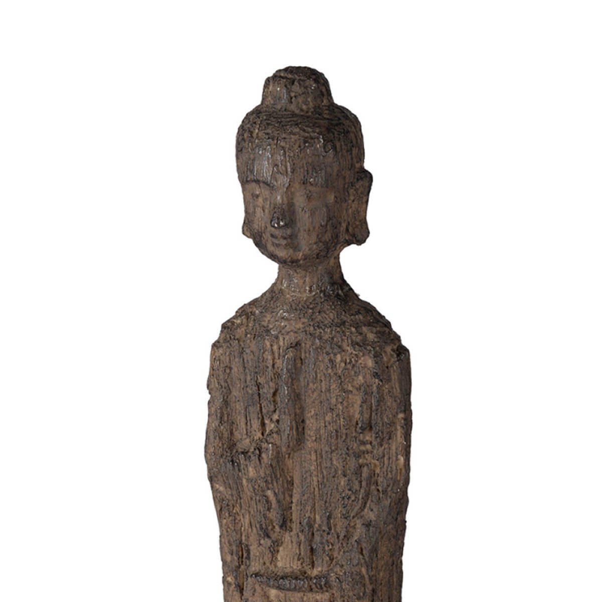 Artekko Buddha Διακοσμητικός Βούδας Ρητίνη Καφέ (8.9x8.9x60.2)cm