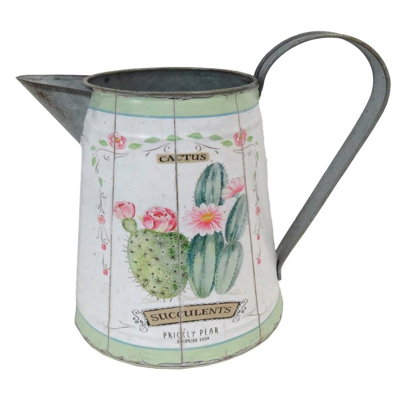 Artekko Pitcher Διακοσμητική  Κανάτα Τσίγκινη Πολύχρωμη (19x13x21)cm