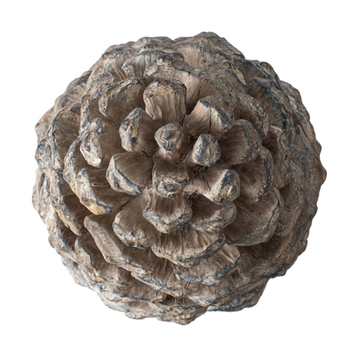 Artekko Pine Cone Διακοσμητικό Γλυπτό Κουκουνάρα Ρητίνης Γκρι (18x18x36)cm Σετ/2