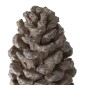 Artekko Pine Cone Διακοσμητικό Γλυπτό Κουκουνάρα Ρητίνης Γκρι (18x18x36)cm Σετ/2