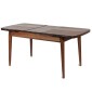 Artekko Irodsups Τραπέζι Επεκτεινόμενο Χρώμα Walnut (130x80x75)cm