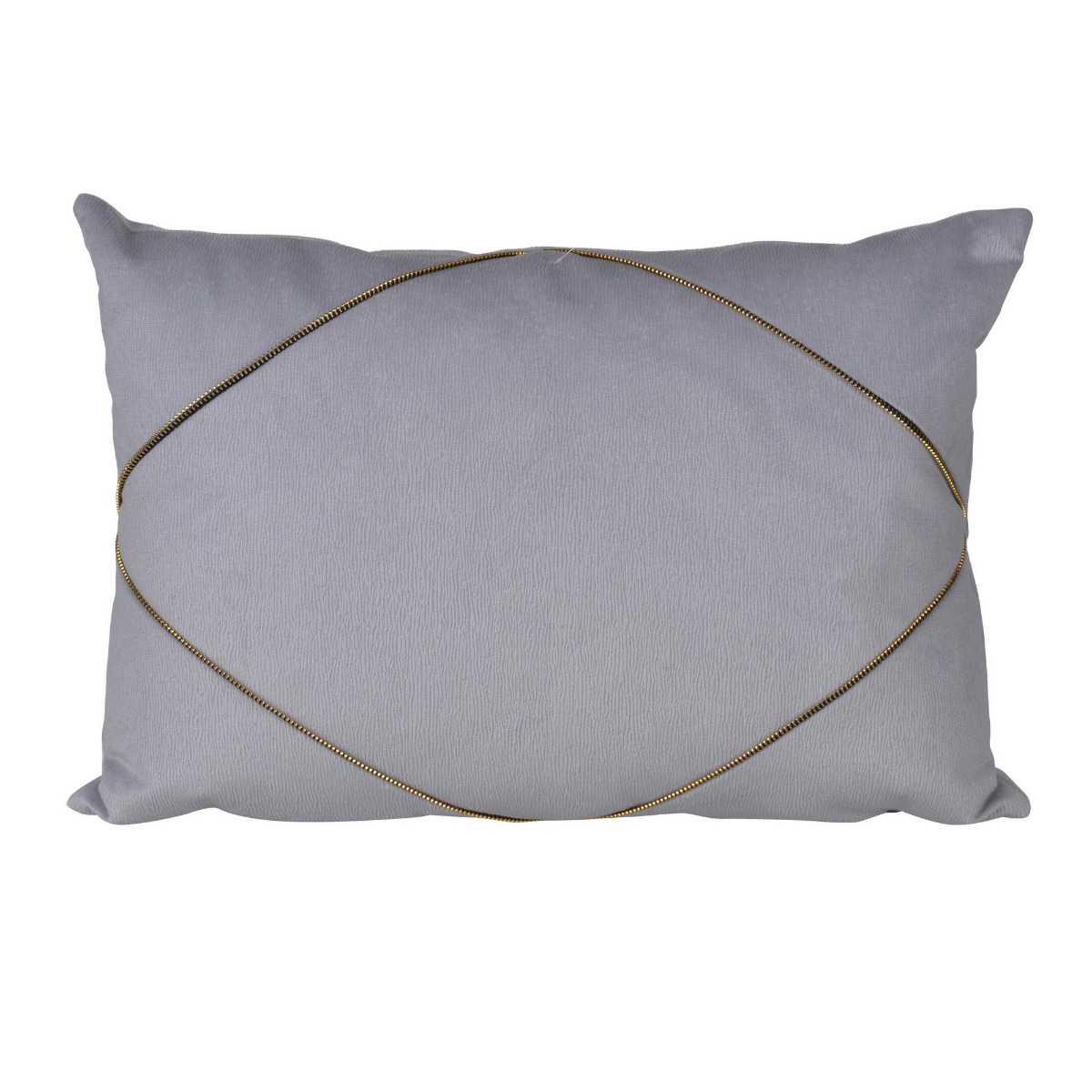 Artekko Pillow Μαξιλάρι με Φερμουάρ Ύφασμα Γκρι (35x50x12)cm