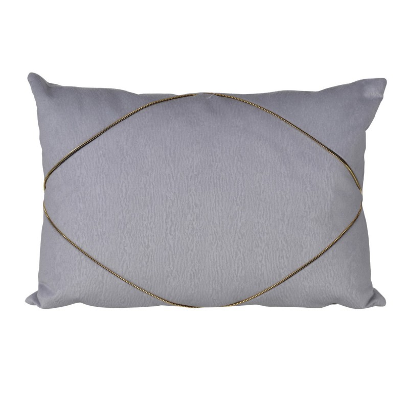 Artekko Pillow Μαξιλάρι με Φερμουάρ Ύφασμα Γκρι (35x50x12)cm