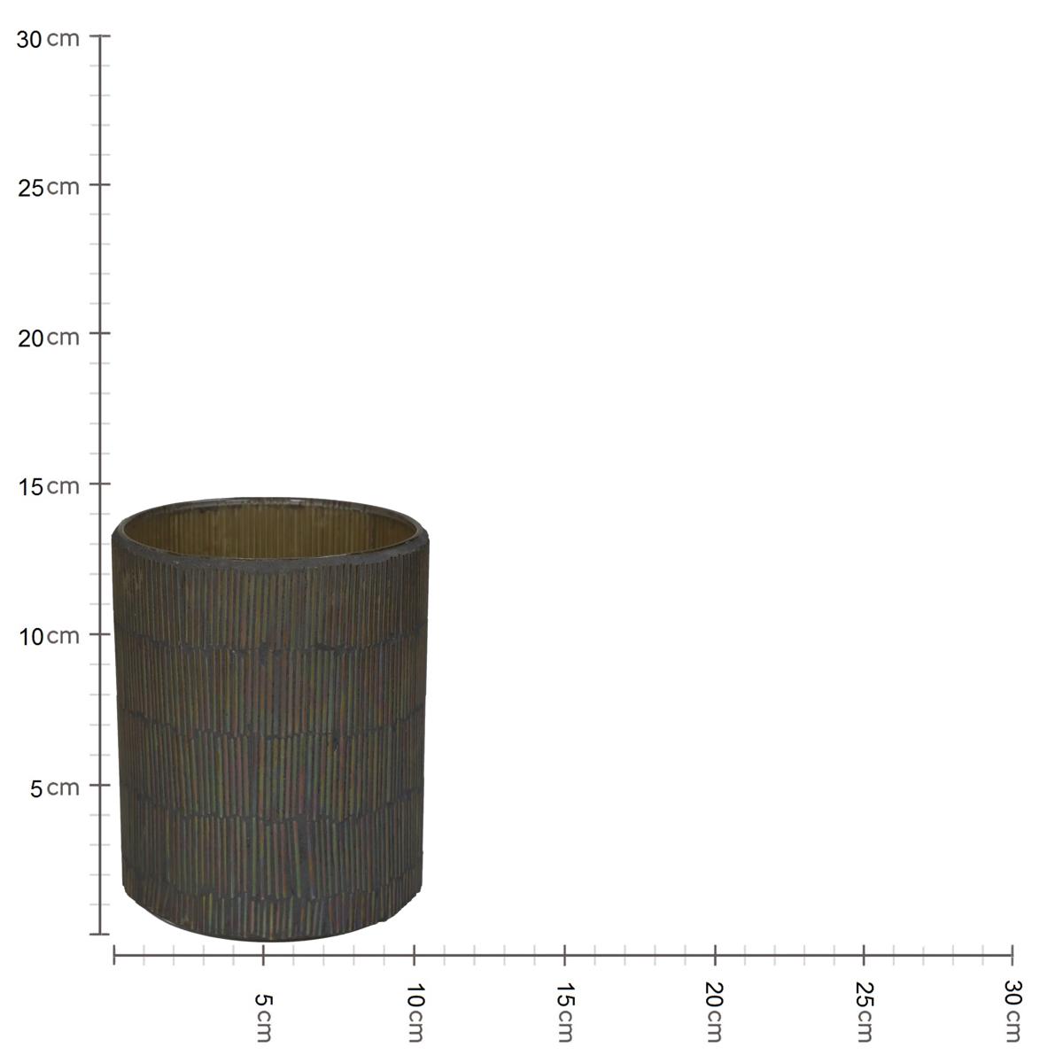 Κηροπήγιο ArteLibre Πολύχρωμο Γυαλί 10x10x13cm