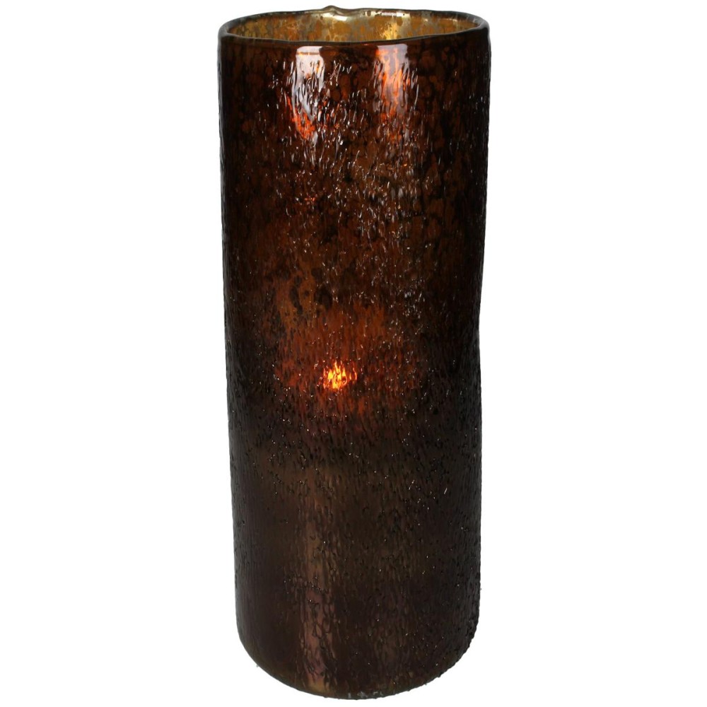 Κηροπήγιο ArteLibre Amber Γυαλί 14x14x25cm