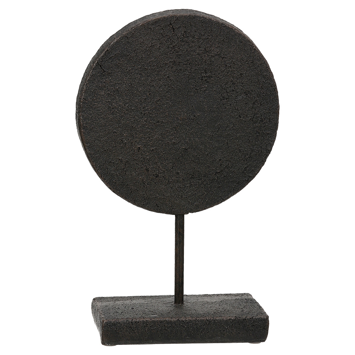 Stand Relief Round "Lice" Face Motif Πολυρεζίνη Μαύρο PU 15x8x24.5cm