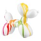 Φιγούρα Dog "Colori" Balloon Dog Κεραμικό Multi-Coloured Λευκό PU 18.5x7.5x15cm