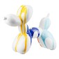 Φιγούρα Dog "Colori" Balloon Dog Κεραμικό Multi-Coloured Λευκό PU 18.5x7.5x15cm