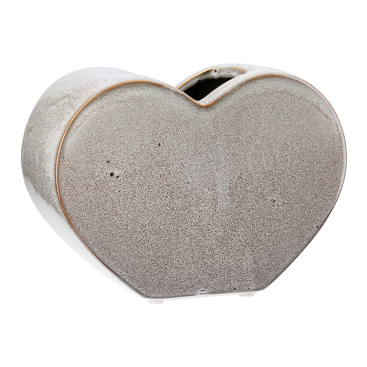 Βάζο "Heart" Κεραμικό Beige PU 4 20x8.5x14cm